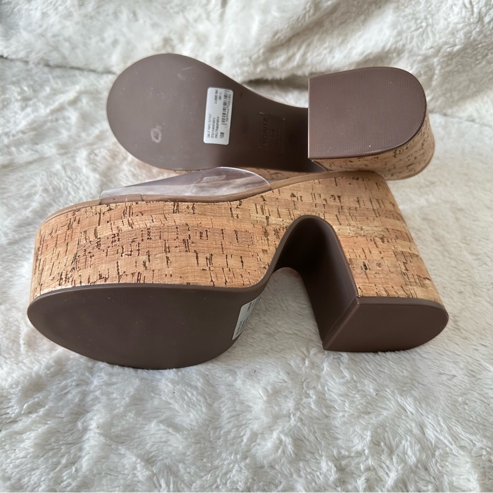 Schutz Arien Wedge In Neutral - - Picture 4 of 5
